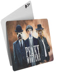 'Peaky Woofers' Personalized 3 Pet Playing Cards