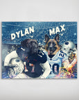 Póster Personalizado para 2 mascotas 'Penn State Doggos'