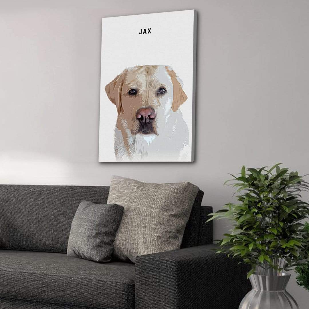 Personalized Modern Pet Canvas
