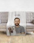 Personalized Modern Pet & Human Blanket