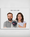Personalized Modern Pet & Humans Poster