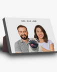 Personalized Modern Pet & Humans Standing Canvas