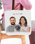 Personalized Modern Pet & Humans Tote Bag
