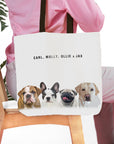 Personalized Modern 4 Pet Tote Bag