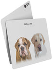 Personalized Modern 2 Pet Playing Cards