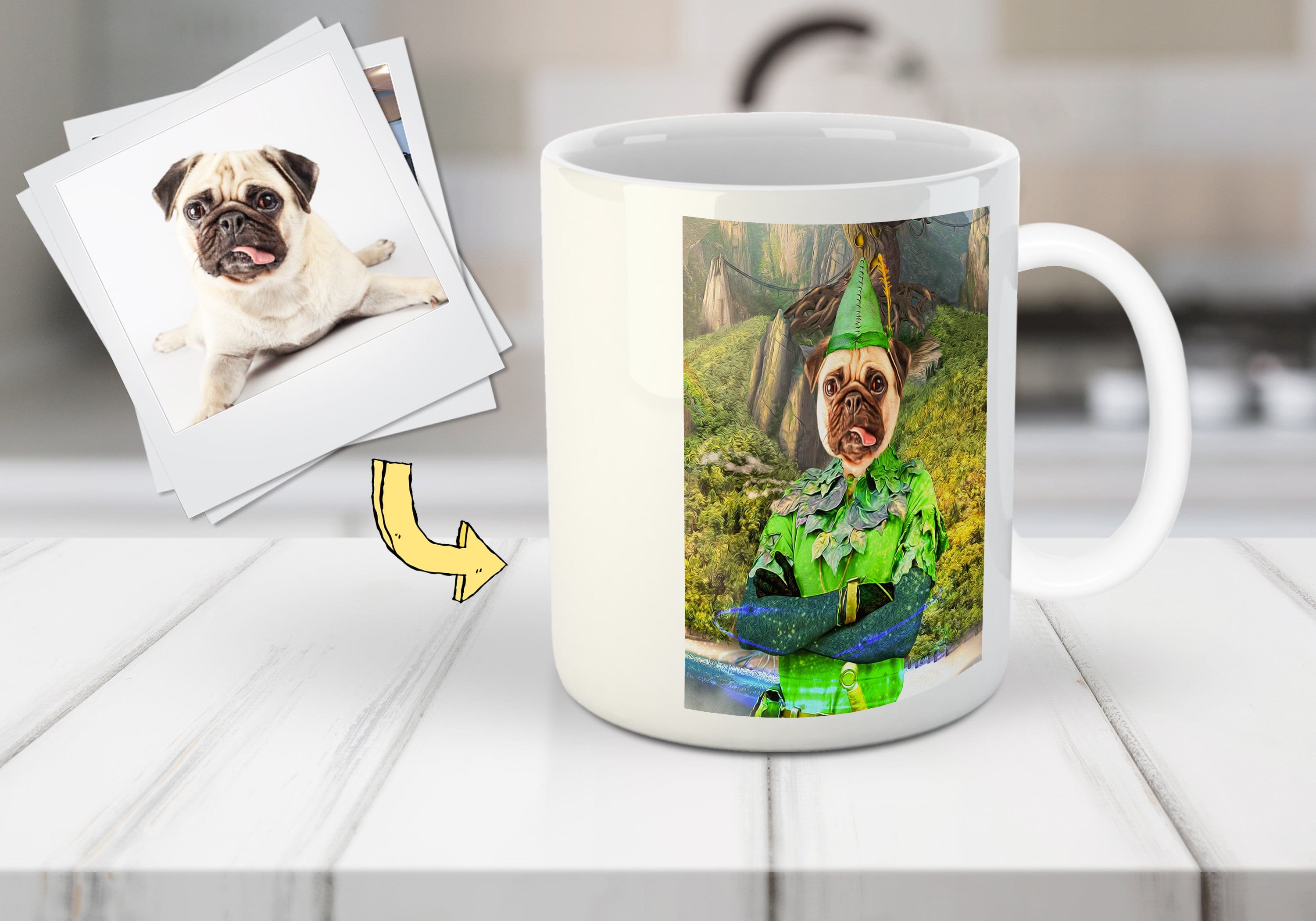 &#39;Peter Paw&#39; Personalized Pet Mug