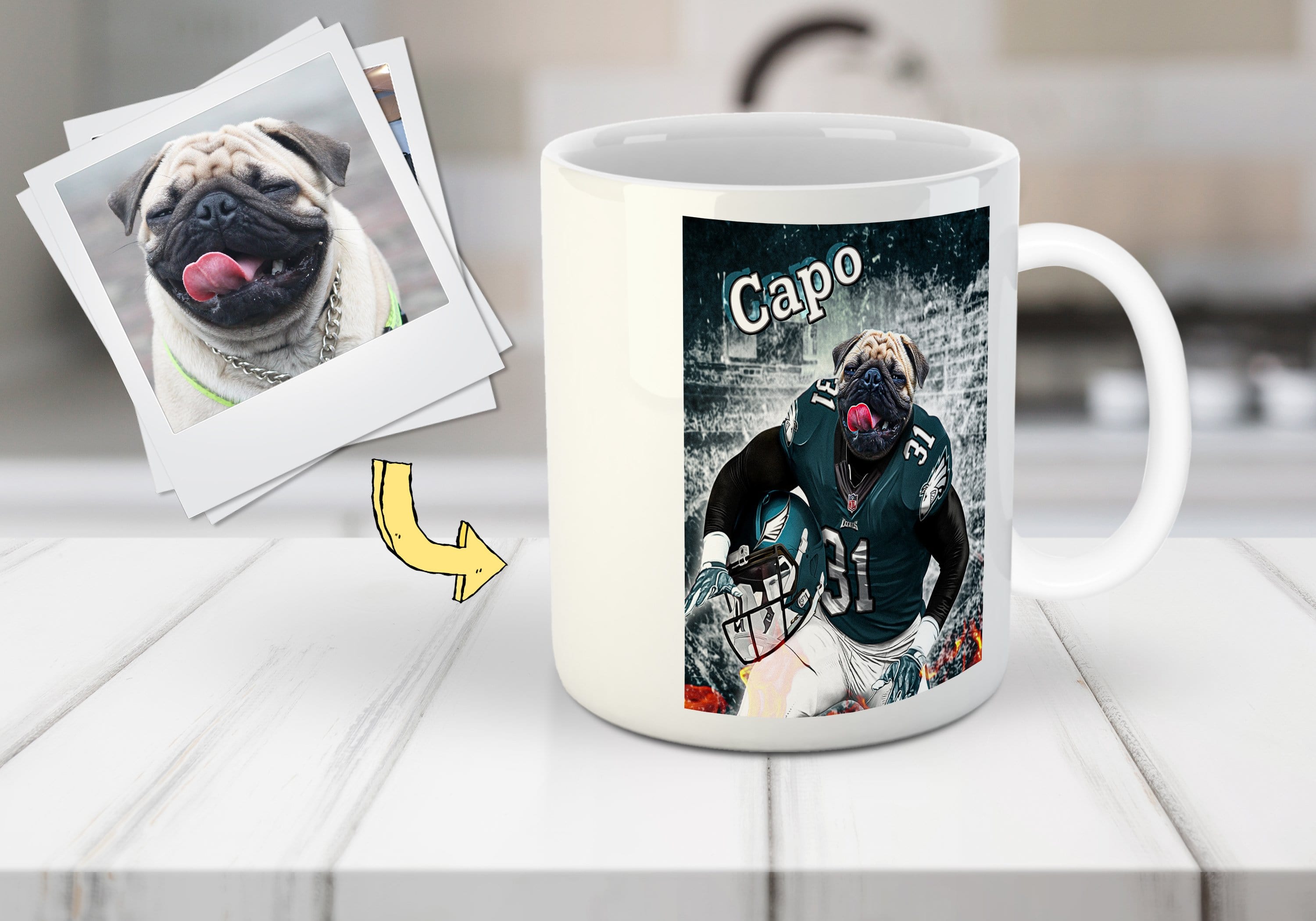 &#39;Philadelphia Doggos&#39; Personalized Pet Mug