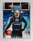 Manta personalizada para mascotas 'Philadoggos 76ers'