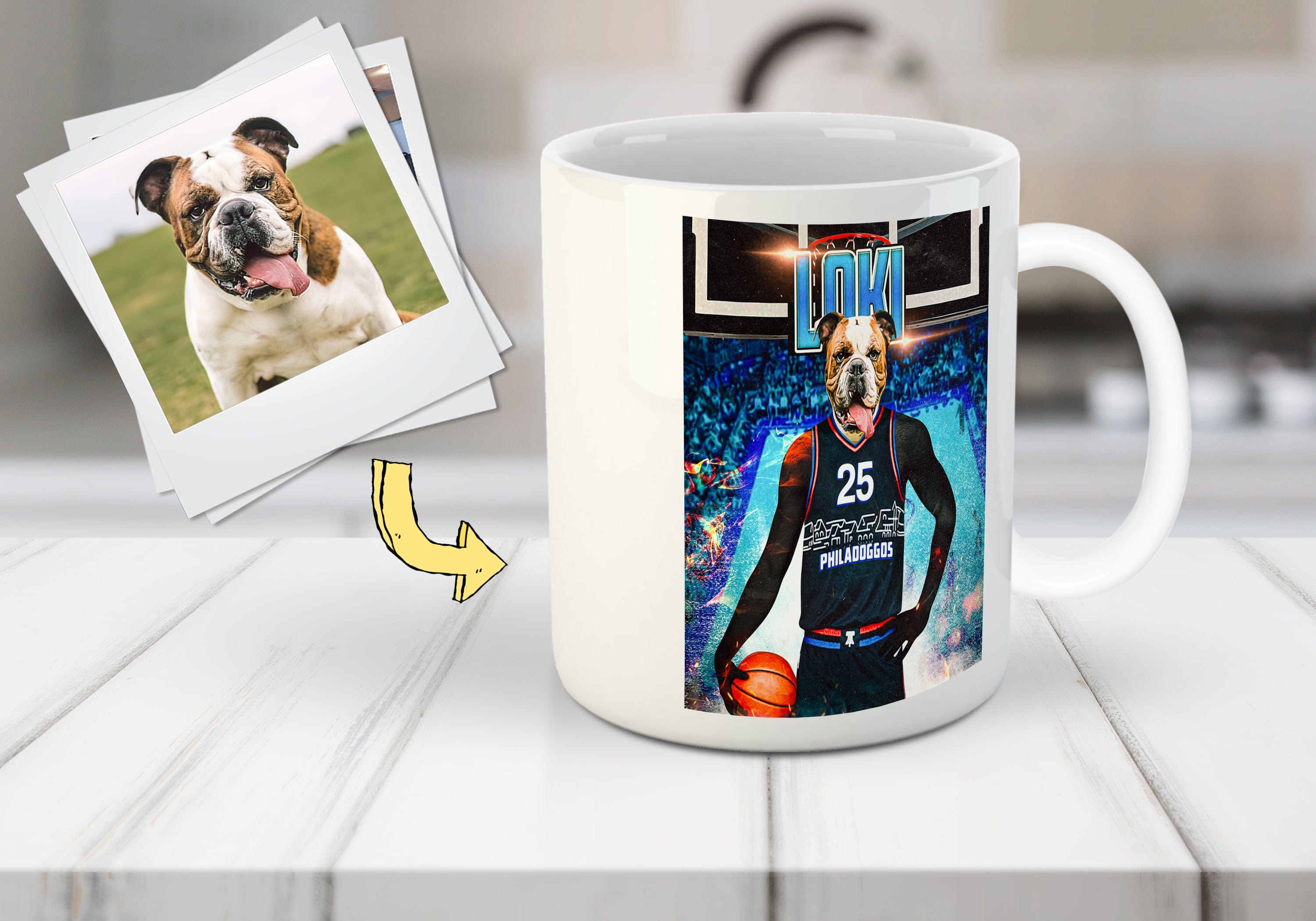 &#39;Philadoggos 76ers&#39; Personalized Pet Mug