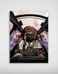 'The Pilot' Personalized Dog Poster