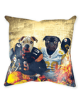 'Pittsburgh Doggos' Personalized 2 Pet Throw Pillow
