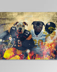 'Pittsburgh Doggos' Personalized 2 Pet Blanket