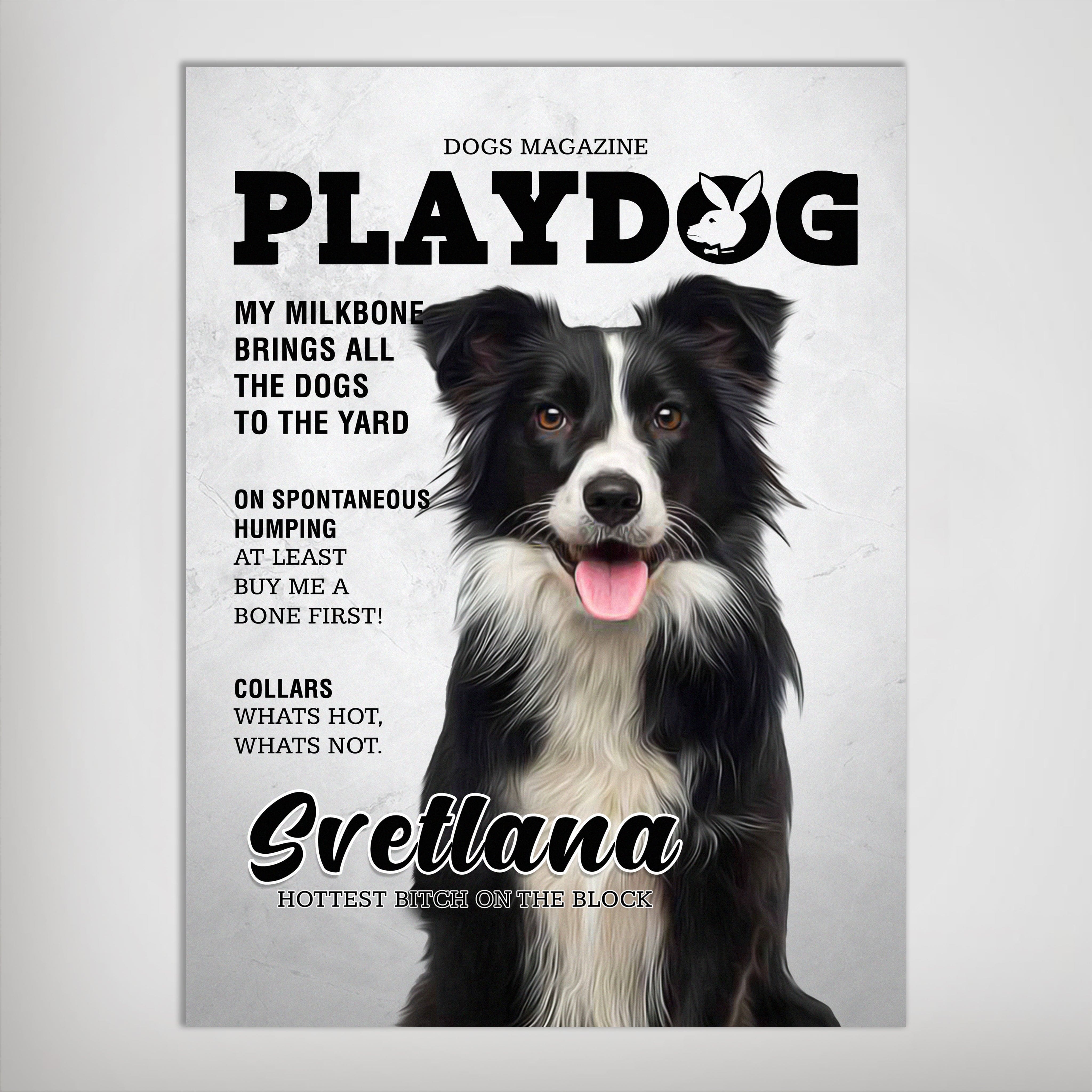 Póster de mascota personalizada &#39;Playdog&#39;