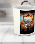 'The Poker Players' Personalized 4 Pet Mug