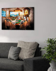 'The Poker Players' Personalized 6 Pet Canvas