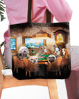 'The Poker Players' Personalized 7 Pet Tote Bag