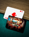 'The Poker Players' Personalized 4 Pet Playing Cards