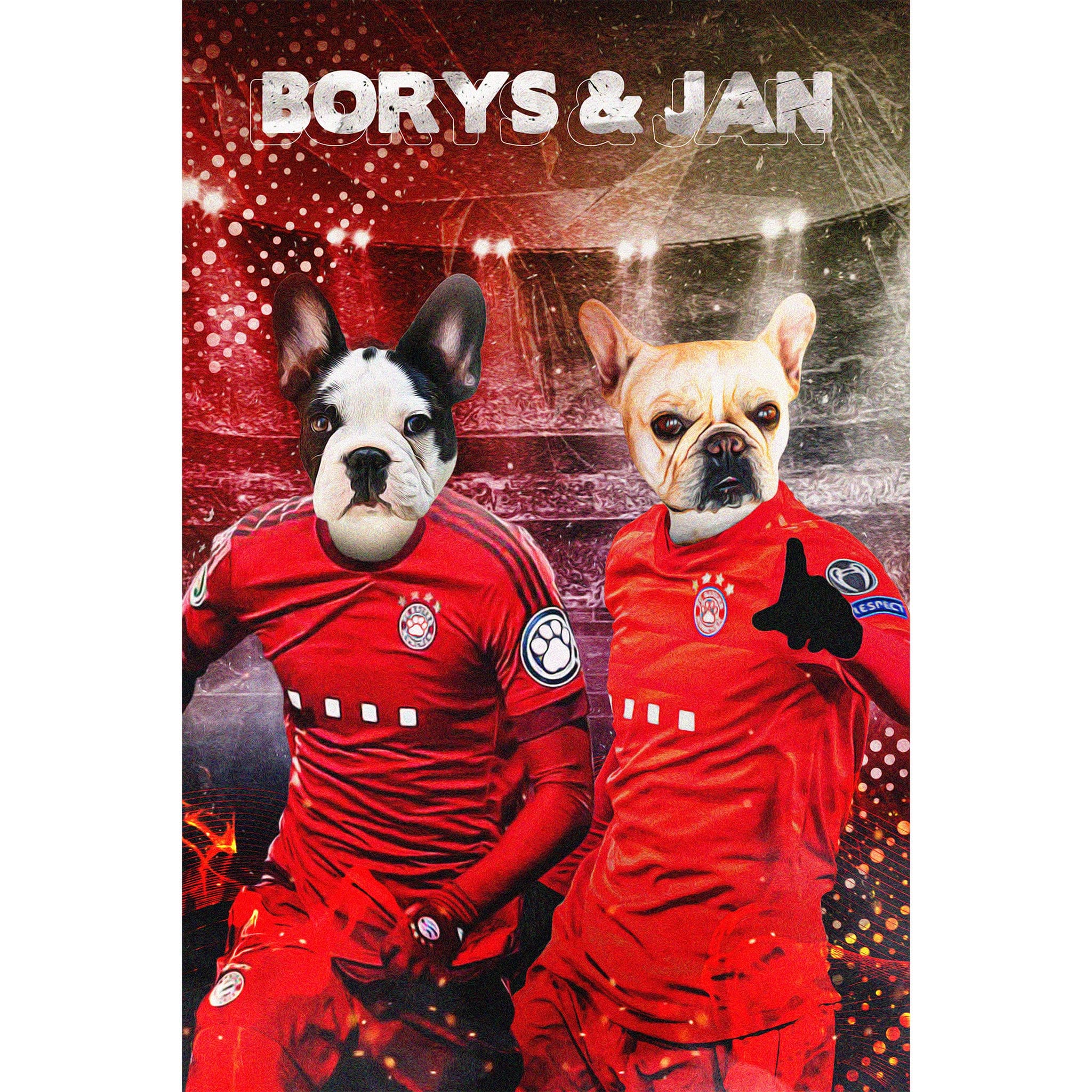 Retrato digital de 2 mascotas &#39;Poland Doggos&#39;