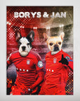 Póster Personalizado para 2 mascotas 'Poland Doggos'