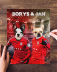 Puzzle personalizado de 2 mascotas 'Perritos de Polonia'