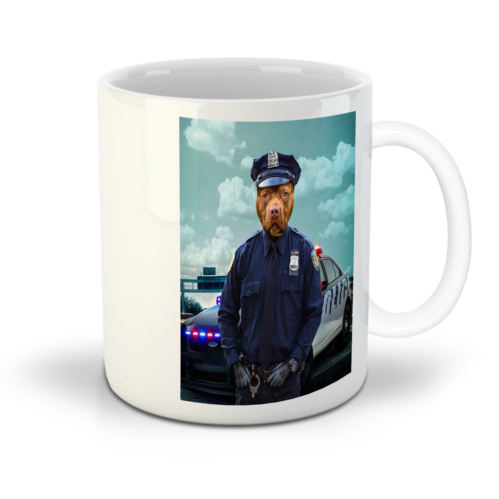 &#39;The Police Officer&#39; Custom Pet Mug