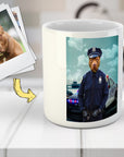 Taza personalizada para mascota 'El oficial de policía'