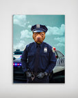 Póster Perro personalizado 'El oficial de policía'