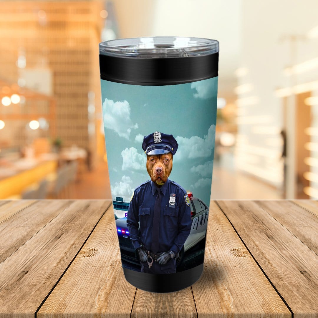 &#39;The Police Officer&#39; Personalized Tumbler