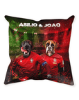 'Portugal Doggos' Personalized 2 Pet Throw Pillow