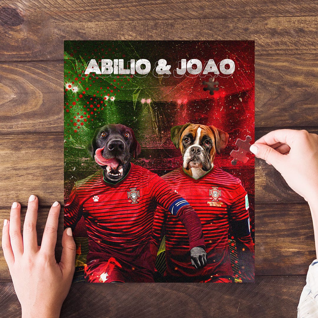 &#39;Portugal Doggos&#39; Personalized 2 Pet Puzzle