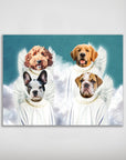 '4 Angels' Personalized 4 Pet Poster