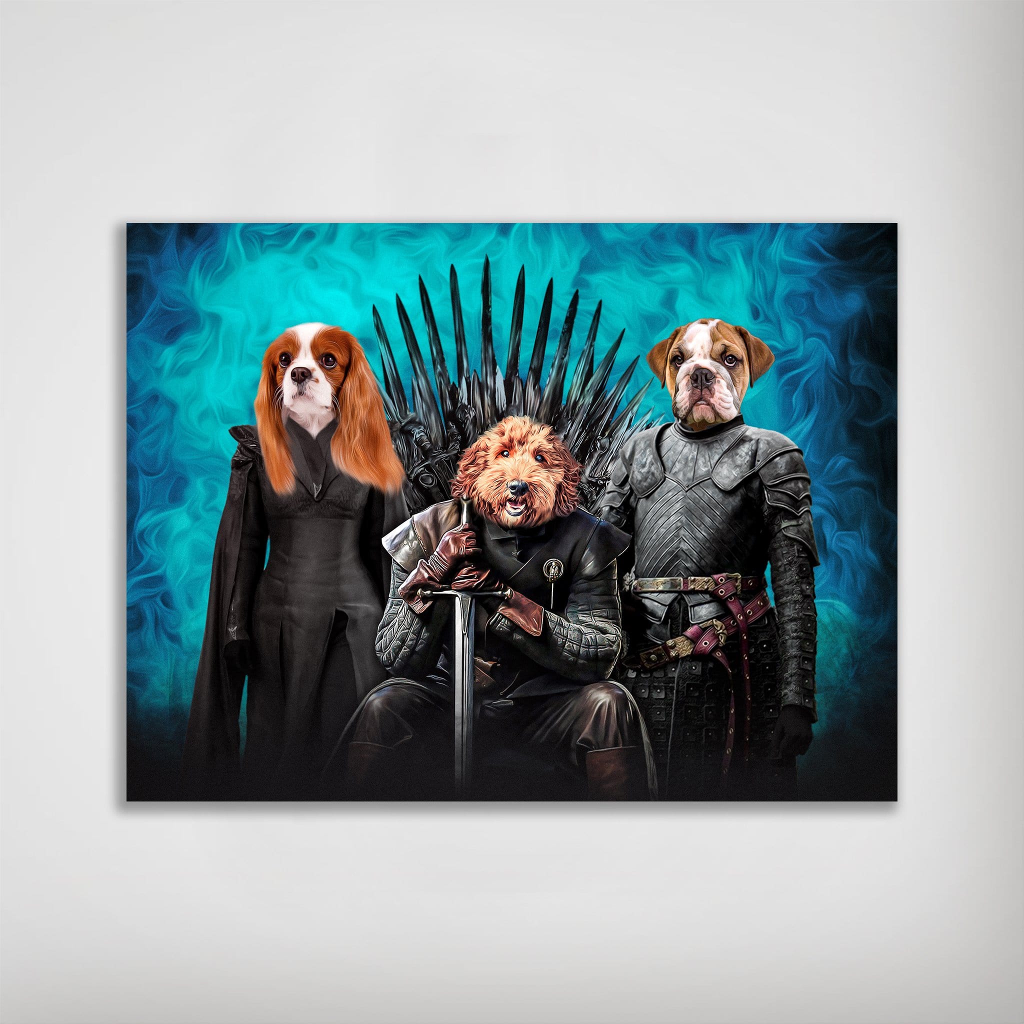 &#39;Game of Bones&#39; Personalized 3 Pet Poster