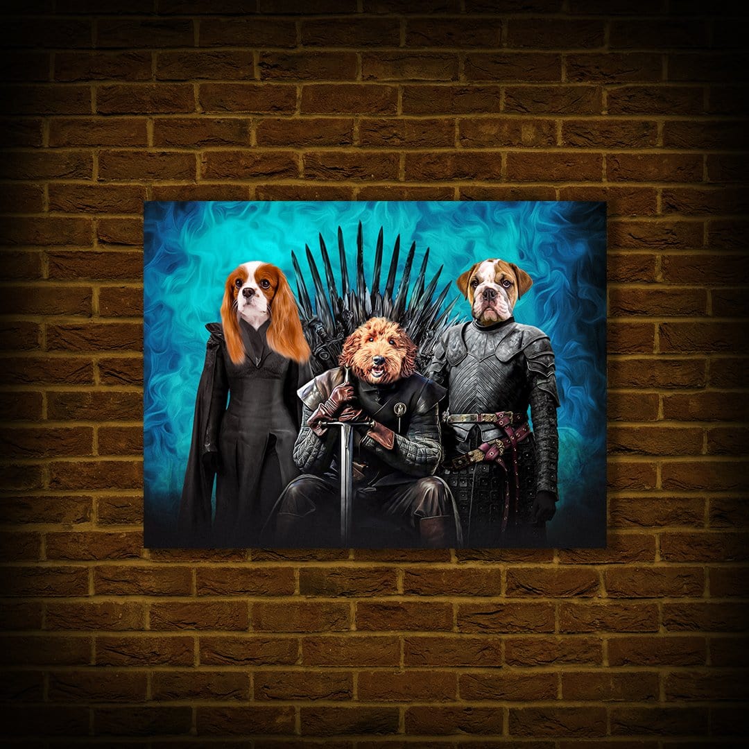 &#39;Game of Bones&#39; Personalized 3 Pet Poster