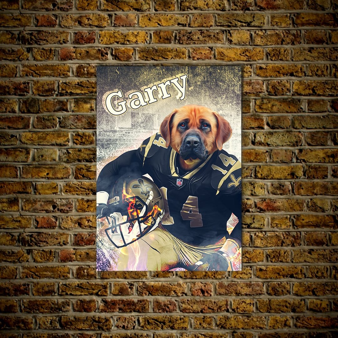 Póster Mascota personalizada &#39;New Orleans Doggos&#39;