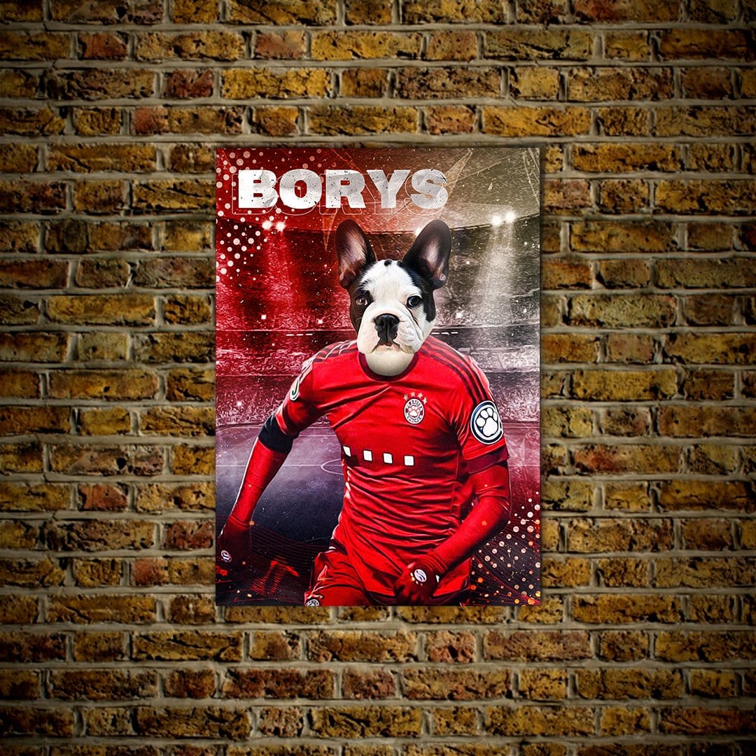 &#39;Poland Doggos Soccer&#39; Personalized Pet Poster