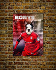 Póster Mascota personalizada 'Polonia Doggos Soccer'