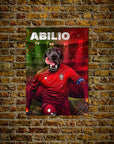 Portugal Doggos Soccer: Custom Pet Poster