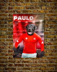 'Switzerland Doggos Soccer' Personalized Pet Poster