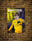 'Ukraine Doggos Euro Football' Personalized Pet Poster