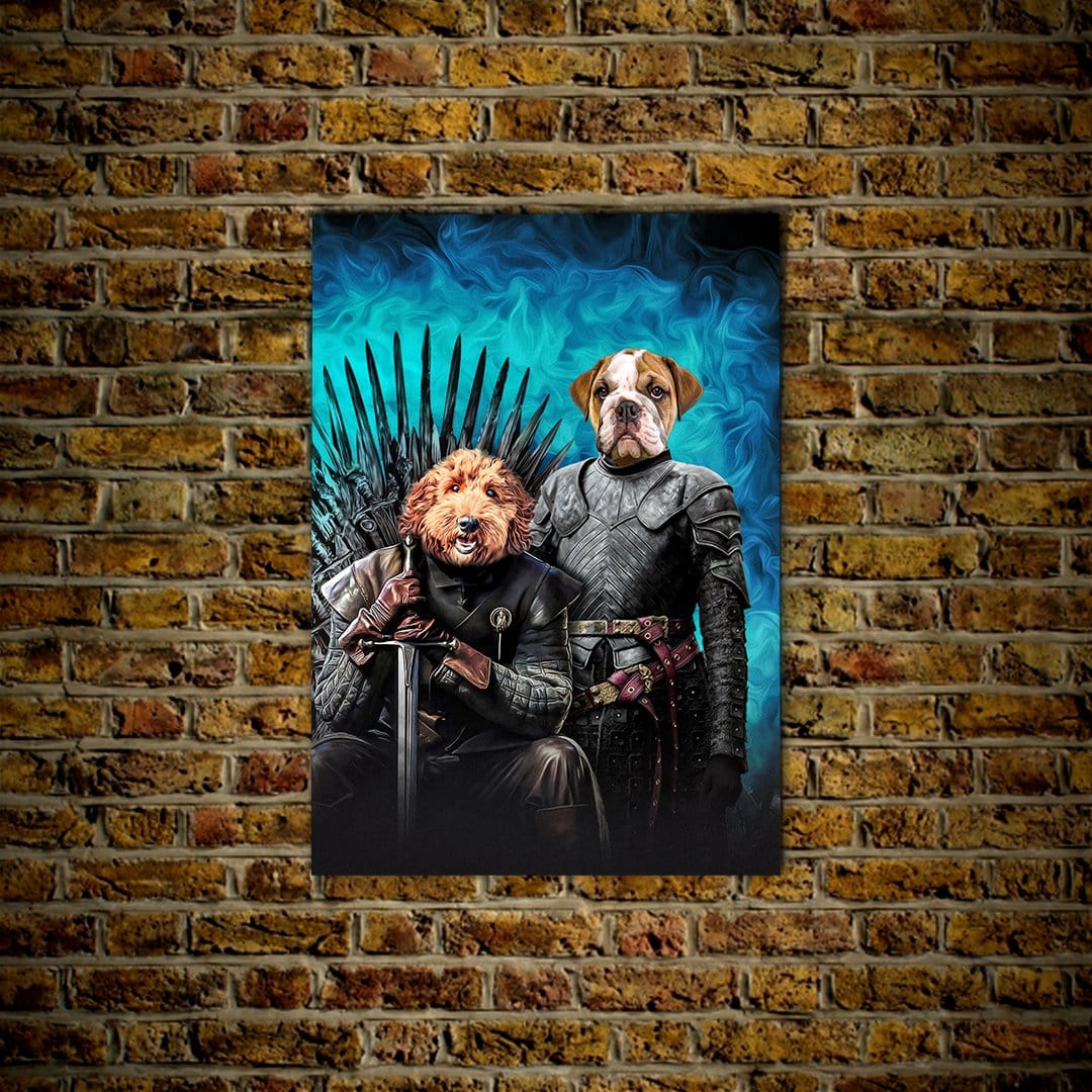 &#39;Game of Bones&#39; Personalized 2 Pet Poster