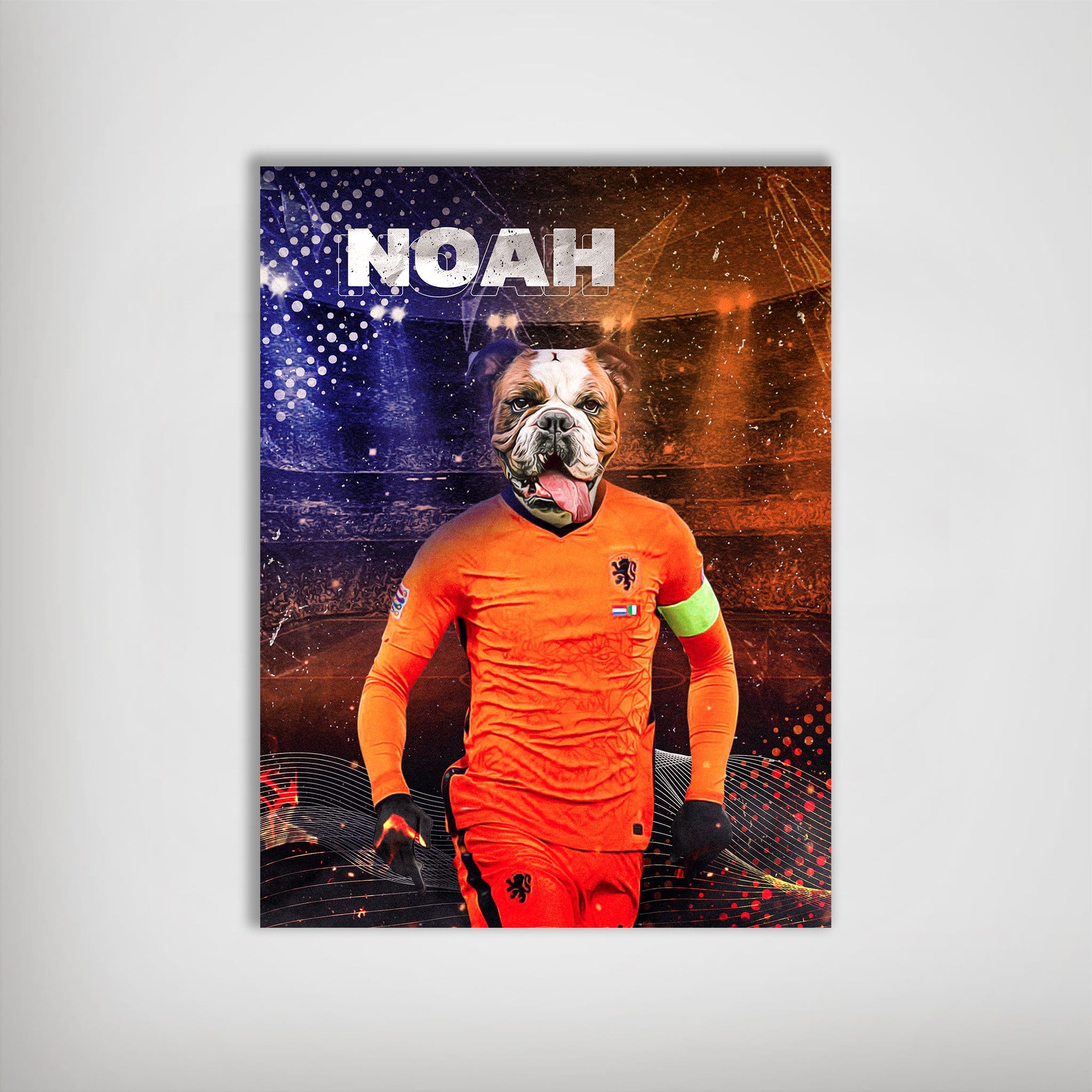 &#39;Holland Doggos Soccer&#39; Personalized Pet Poster