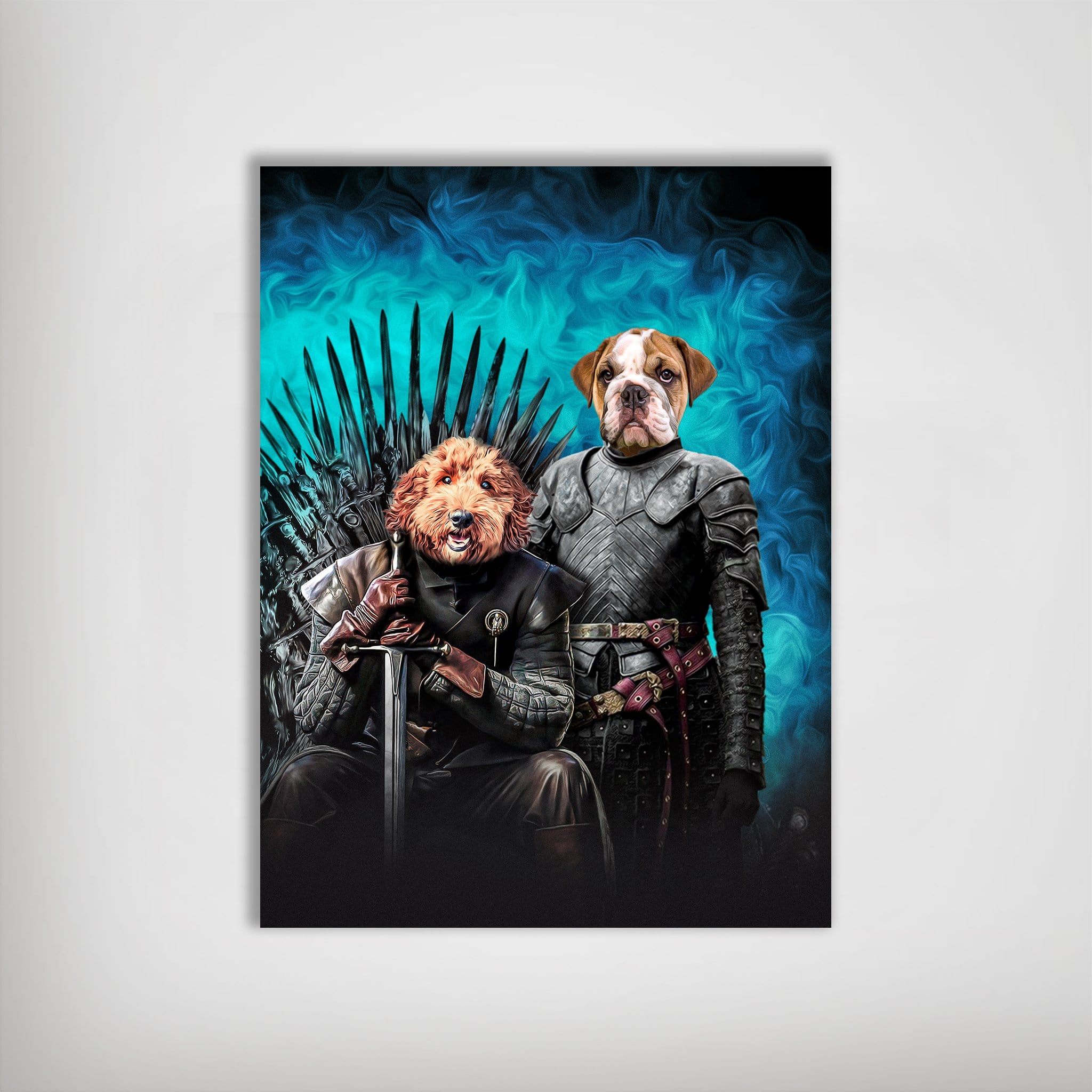 &#39;Game of Bones&#39; Personalized 2 Pet Poster