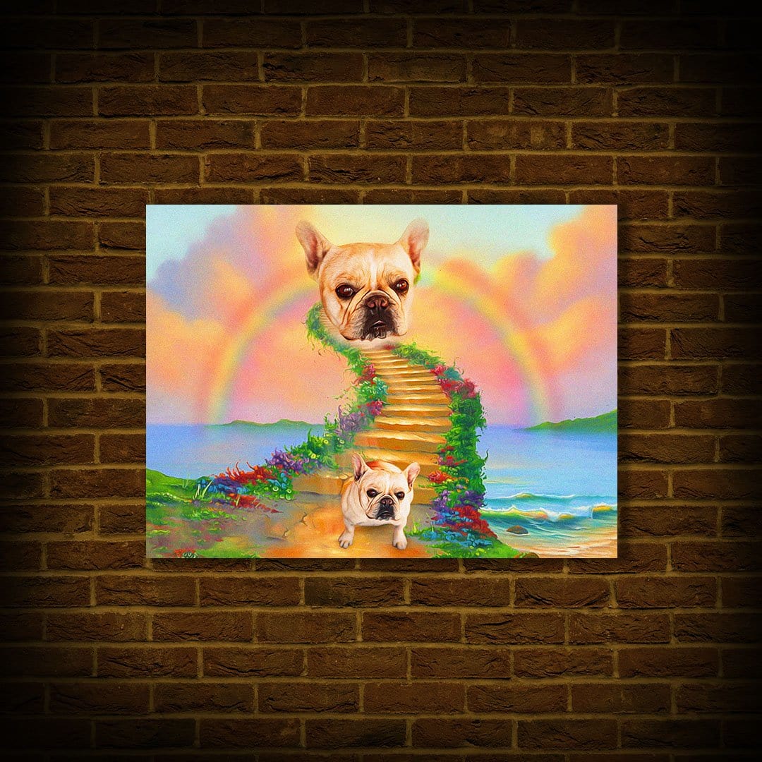 &#39;The Rainbow Bridge&#39; Personalized Pet Poster
