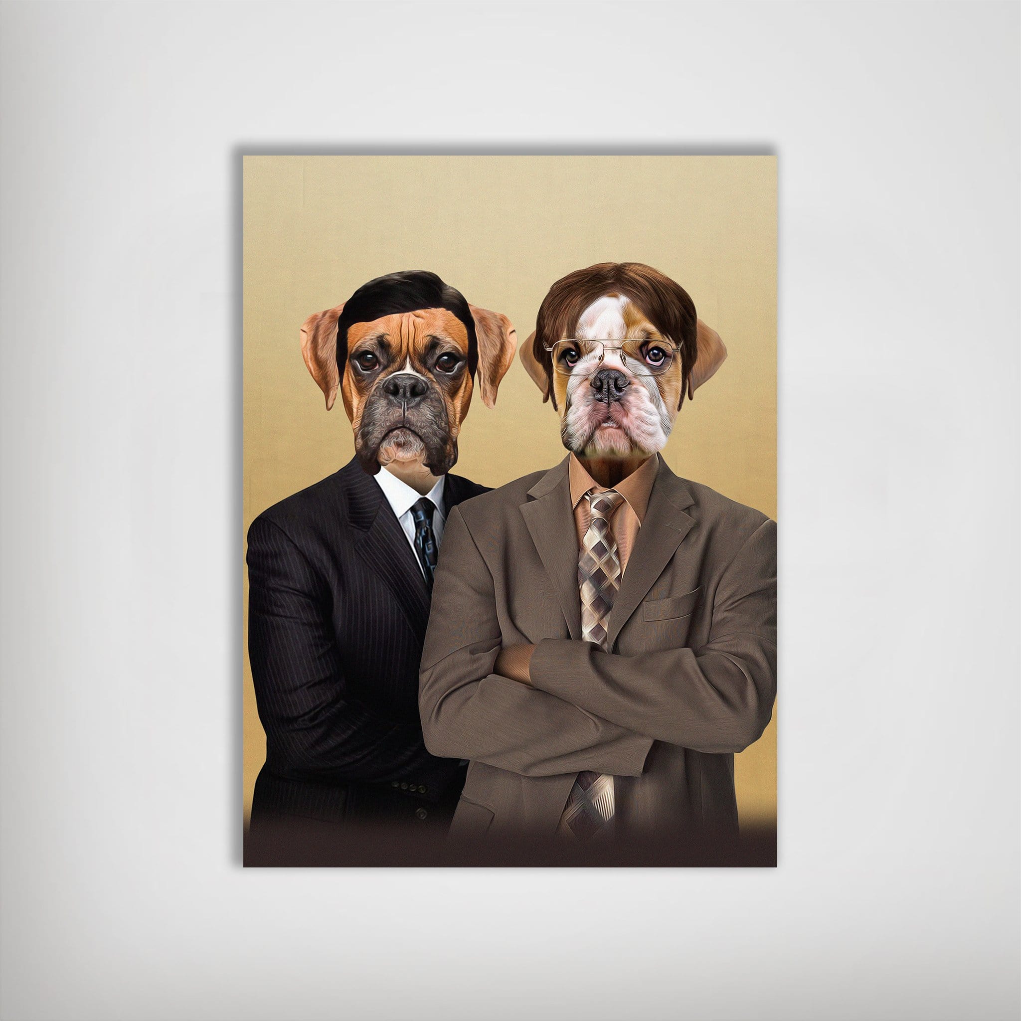 &#39;The Woofice&#39; Personalized 2 Pet Poster