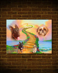 Póster Personalizado para 2 mascotas 'The Rainbow Bridge 2 Pet'