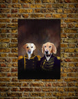 The Admiral and the Captain: Personalized 2 Pet Poster