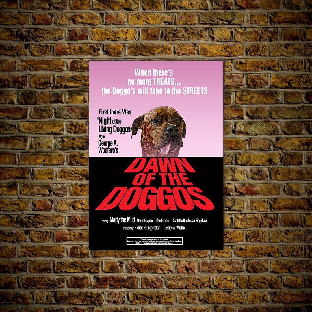Dawn of the Doggos: Póster de perro personalizado