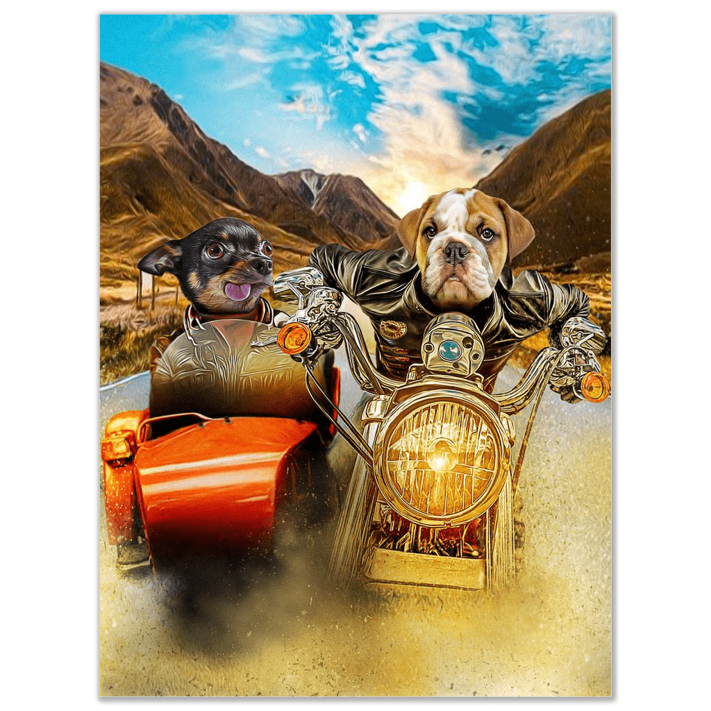 &#39;Harley Wooferson&#39; Personalized 2 Pet Poster