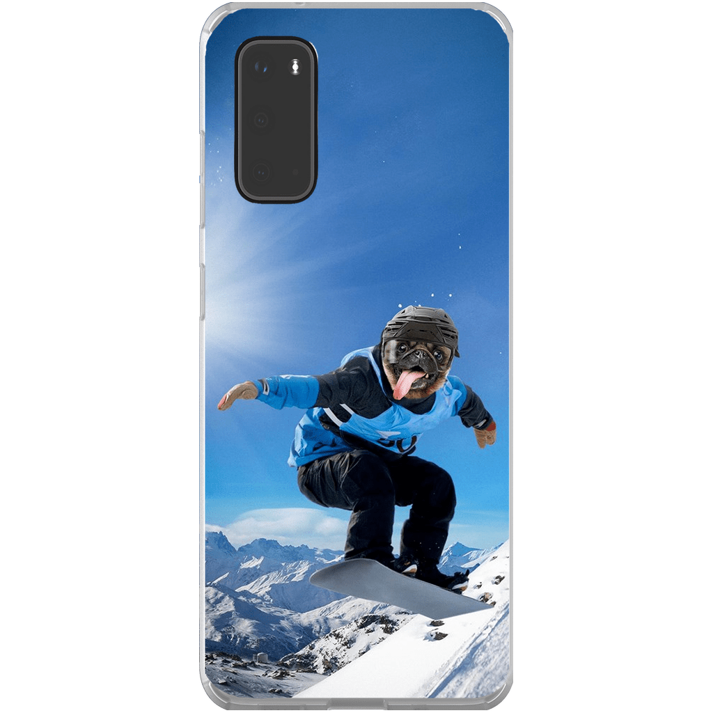 Funda para móvil personalizada &#39;El snowboarder&#39;