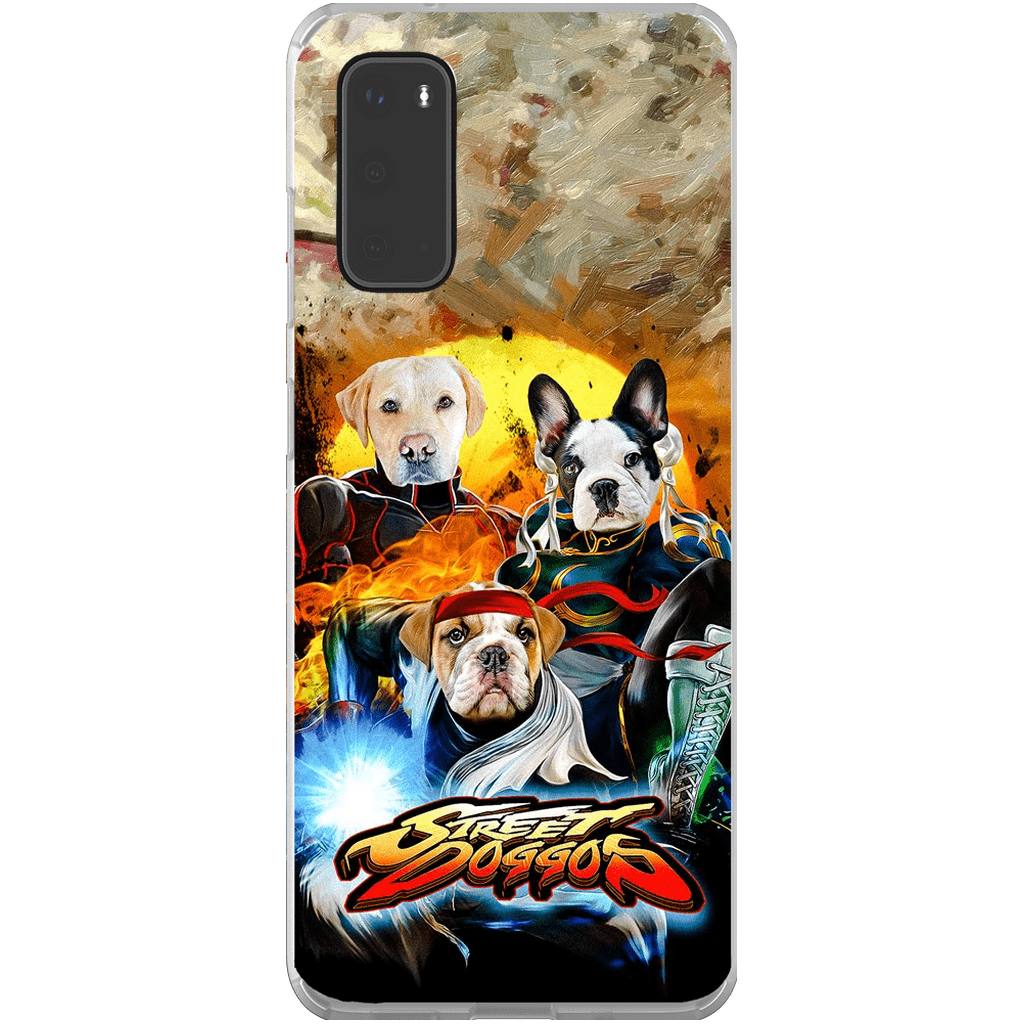 &#39;Street Doggos&#39; Funda personalizada para teléfono con 3 mascotas